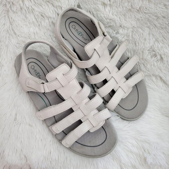 OrthoFeet Amalfi Women's Orthopedic Gladiator Padded Straps US 10 D Wide - Picture 4 of 9